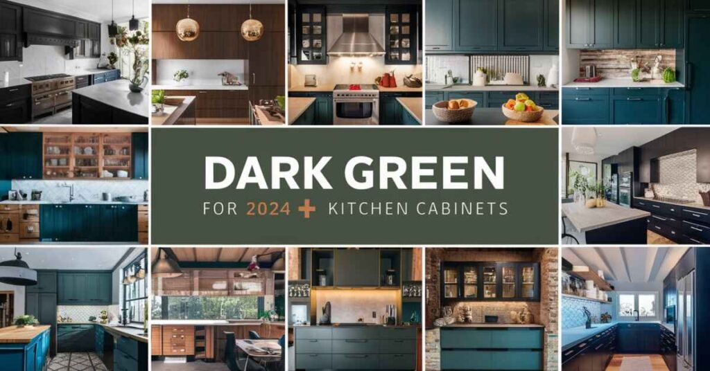 2024 Trends in Dark Green Kitchen Cabinets 