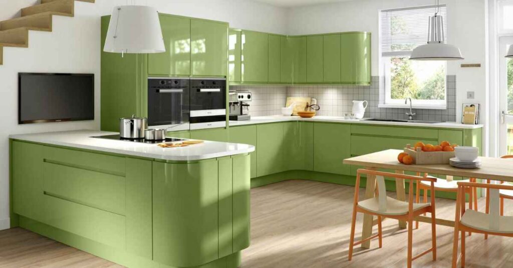 Barely-There Green Cabinets 