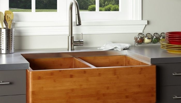 Freestanding Farmhouse Kitchen Sink cabinet