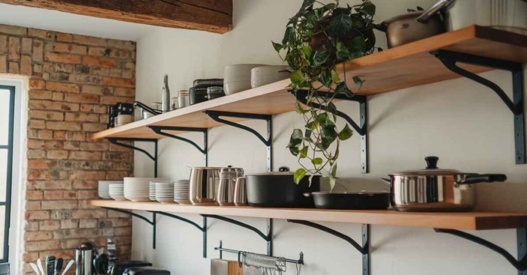 Heavy Duty Floating Kitchen Shelves Sturdy Wins