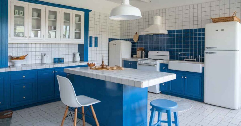 How to style a blue and white kitchen 