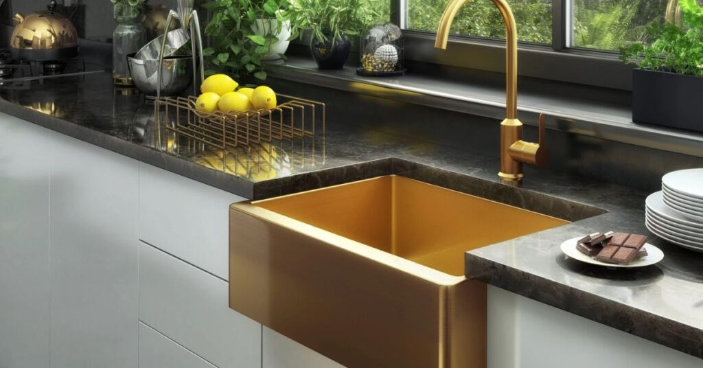 Inspirational Gold Kitchen Sink Ideas 