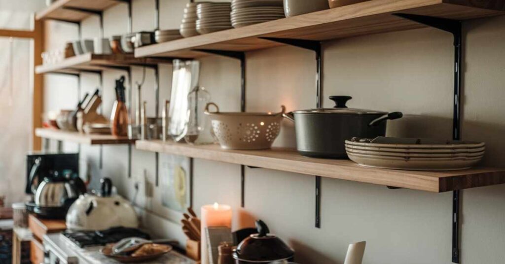 Try DIY for Floating Kitchen Shelves Ideas