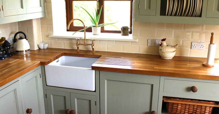 farmhouse sink cabinet design 