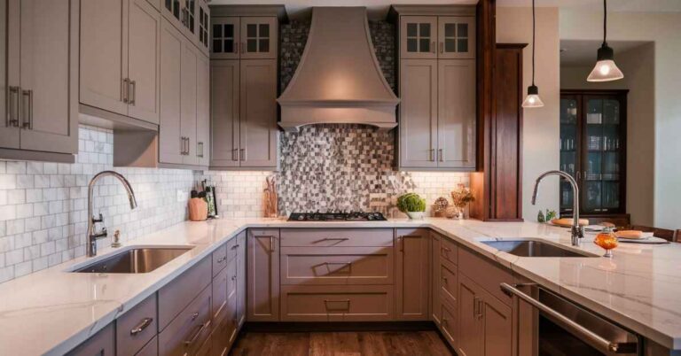 taupe kitchen cabinets ideas in 2024