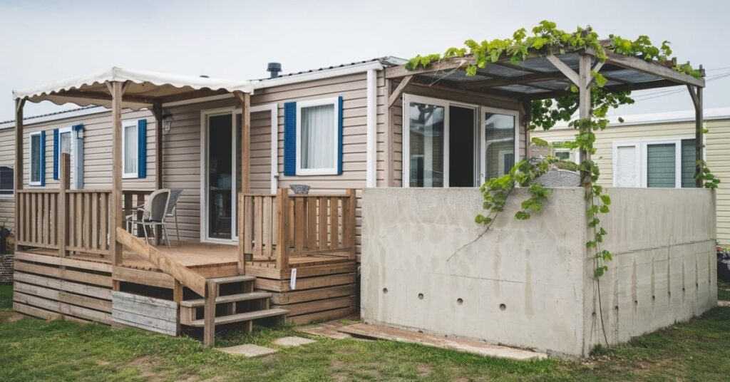 Decks for mobile homes