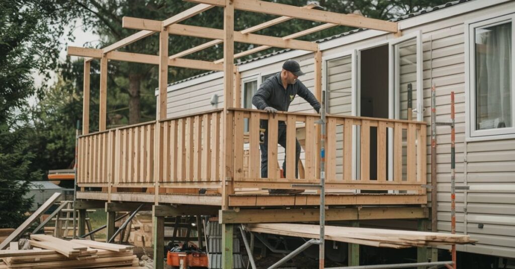 How to Build a Deck for Your Mobile Home 