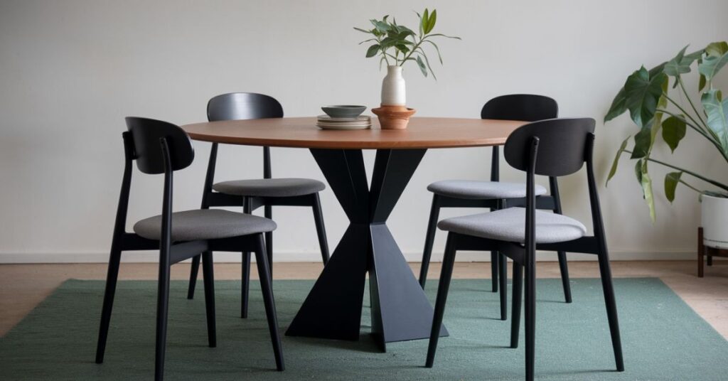 Japandi Dining Table black 