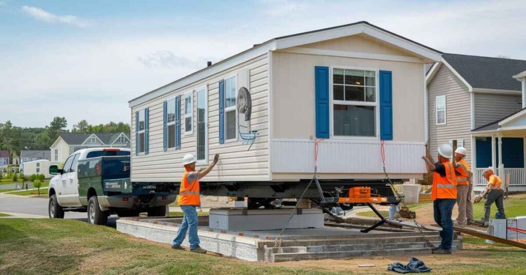 Setting Up Your Mobile Home at the New Location 