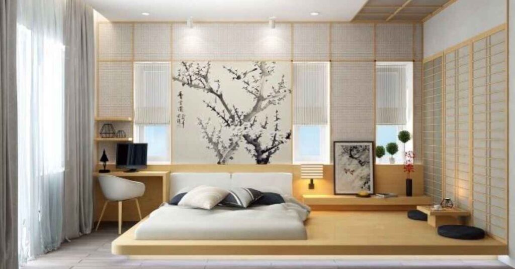 Simple japandi bedroom design ideas 