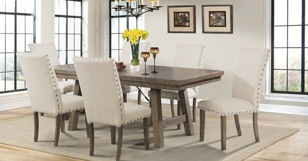 modern farmhouse table and chairs 