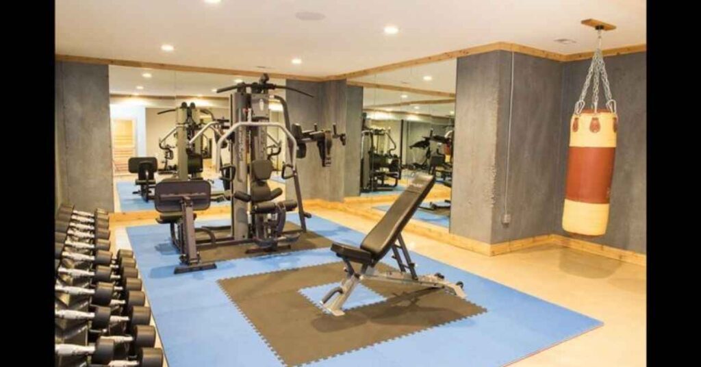 Basement Boasts Gym With Plenty of Equipment