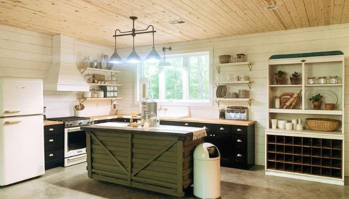 Colorful Kitchen Island 