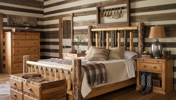 Country Western Style Bedroom