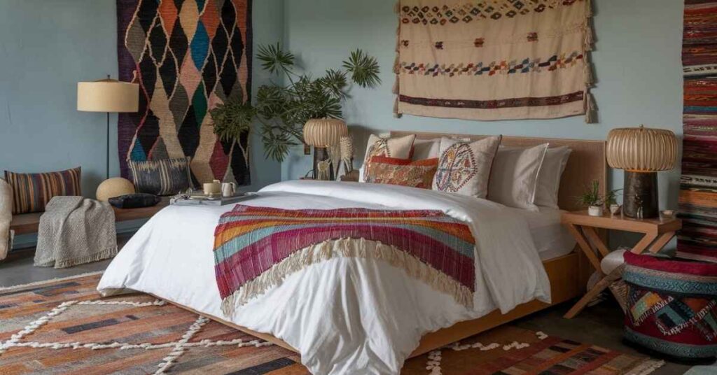 Create Layers in Your Bedroom with Throws, Pillows, and Textiles