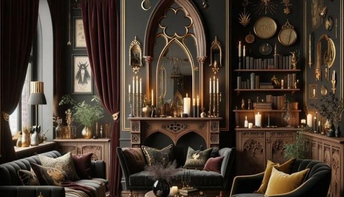 Dark Academia Interior Design