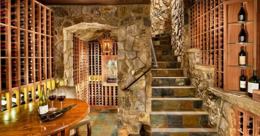 Gorgeous Wine Cellar + Tasting Area