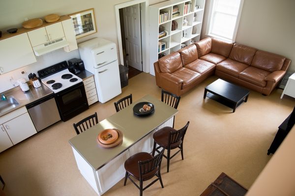 How to Layout Small Open Concept Kitchen Living Room