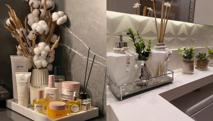 Luxury Bathroom Counter Decor