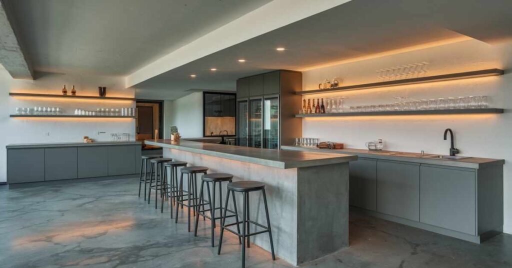 Modern Basement Bar Ideas