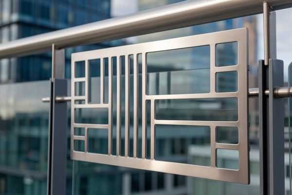 Stainless Glass Grill – Modern Balcony Grill Design