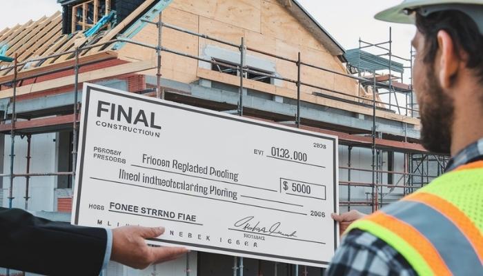 Get the final check to finish paying for your roof replacement