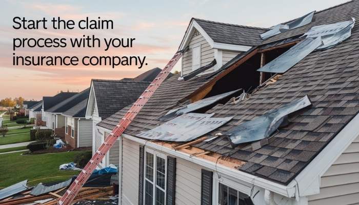 Start the claim process with your insurance company